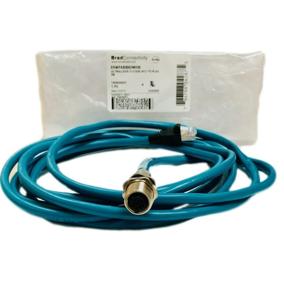 ERWPAB3002M030 Cable ULTRA-LOCK D-CODE M12 TO RJ45, 1300540022