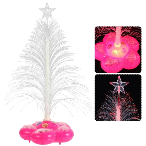 COMPUKAS Lights for Bedroom Flash Christmas Tree Night Light White 1Pcs for Decorative Light