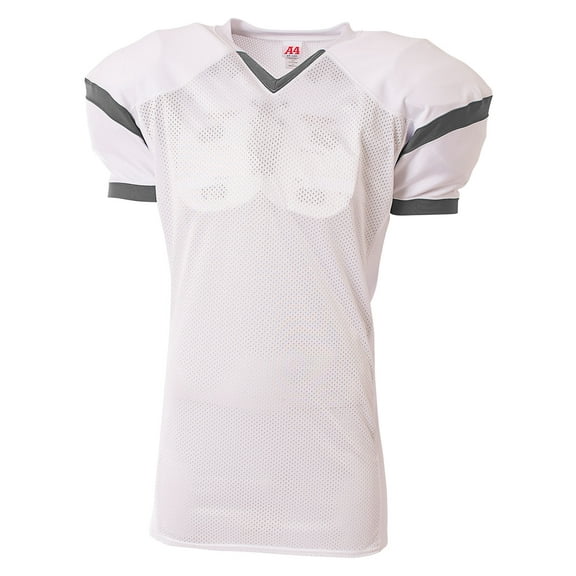 A4 Rollout Football Jersey For Teen Male in White/Graphite | NB4265