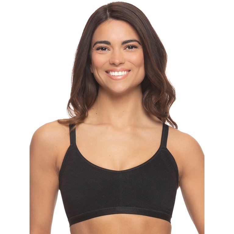 Felina | Wireless Seamless Side Smoothing Bra 2-Pack | Comfort | Support |  Shape (Black Warm Neutral, X-Large)