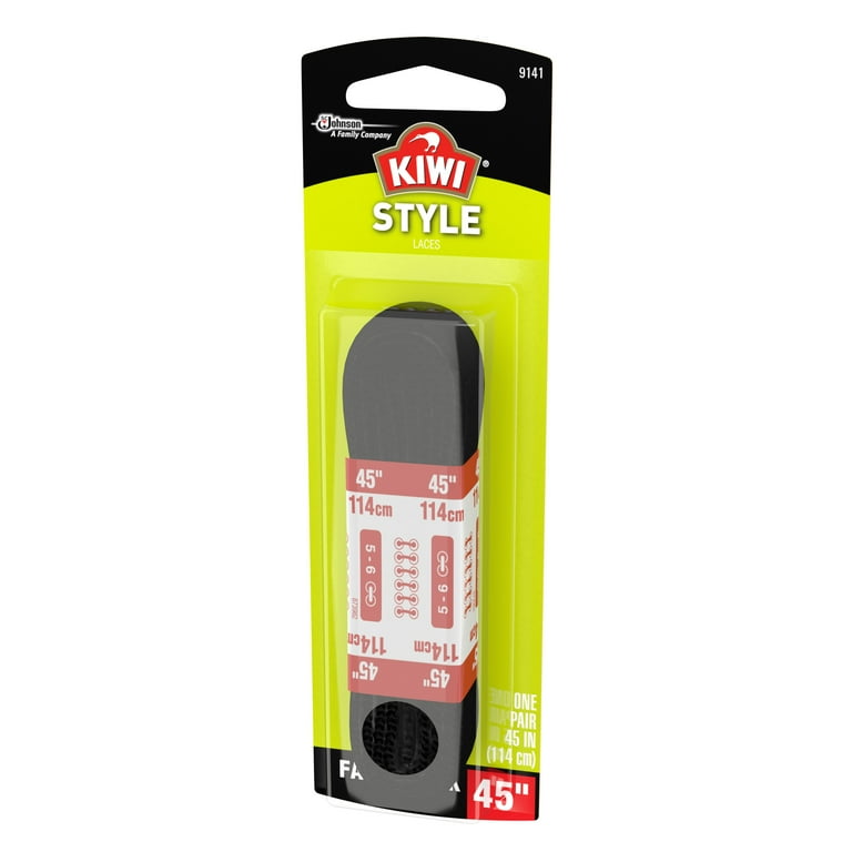 Kiwi Flat Shoe Laces Black 45 In Walmart