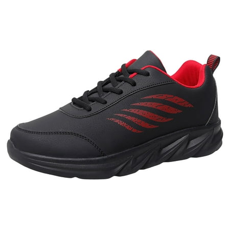 

Ketyyh-chn99 Running Shoes for Men Men s Sneakers Fashion Men s Mesh Fabric Fashion Sneakers Casual Oxfords Lightweight Breathable Walking Shoes Red 7.5