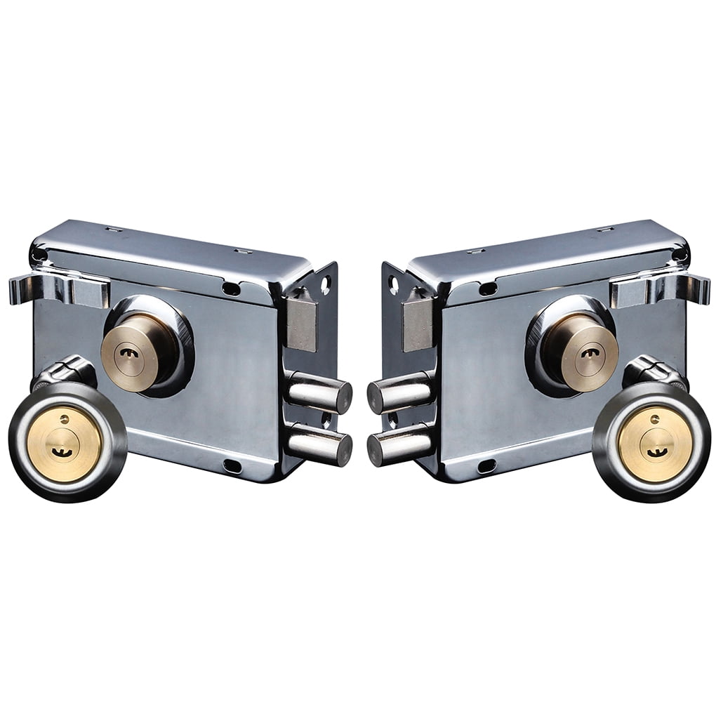 Antitheft gate lock Wood gate lock hardware Multiple insurance lock Security antitheft lock