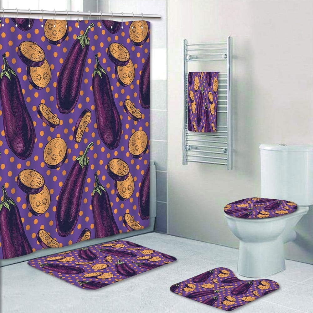 PRTAU Eggplant Realistic Looking Eggplants with Eighties Inspired