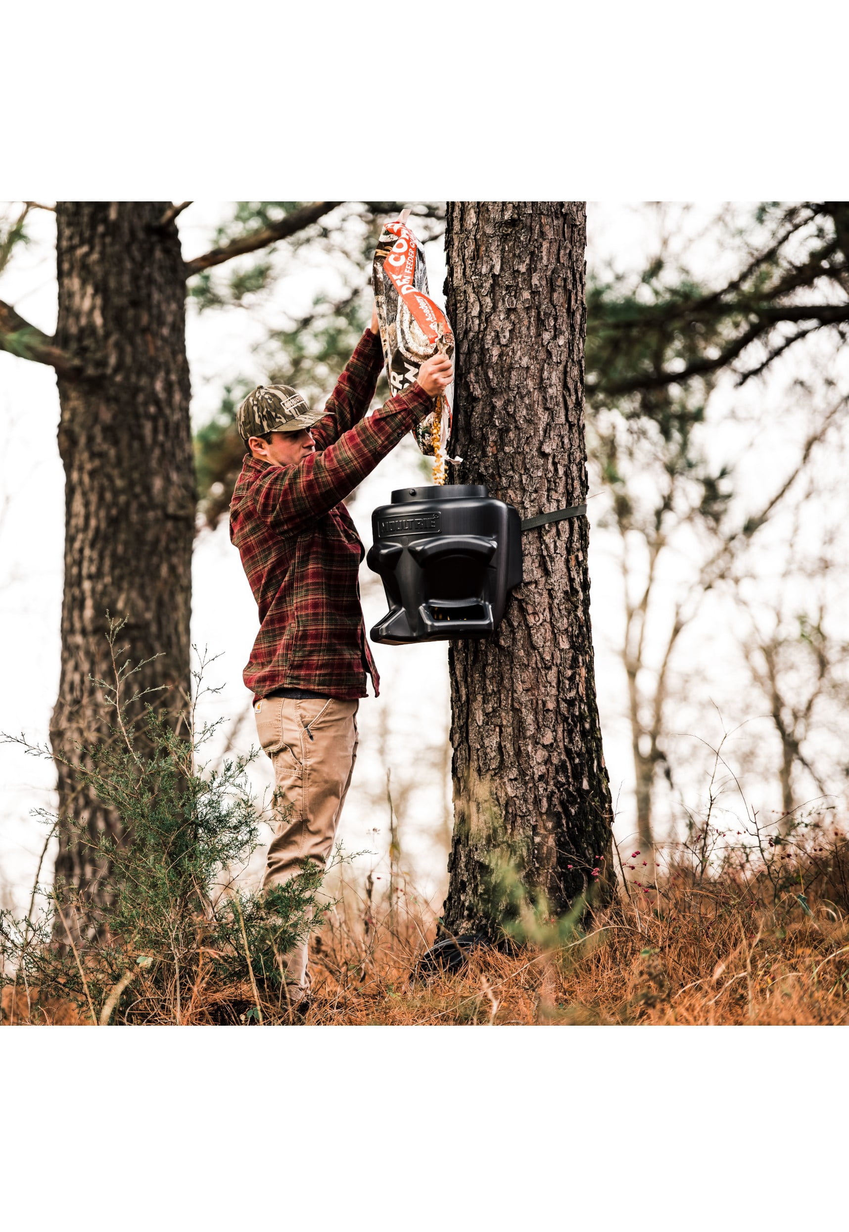 Moultrie Gravity Game Feeder Kit – Schwarzer Wildfutter-Automat Ohne Batterie