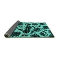 thumbnail image 2 of Ahgly Company Indoor Rectangle Oriental Turquoise Blue Industrial Area Rugs, 4' x 6', 2 of 4