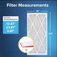 thumbnail image 4 of Filtrete 14x24x1 AC Furnace Air Filter MERV 11 MPR 1000 Micro Allergen Defense 3-Month Pleated 1-Inch Electrostatic Air Cleaning Filter 2 Pack (Actual Size 13.81 x 23.81 x 0.81 in), 4 of 5