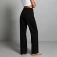 thumbnail image 6 of ClodeEU Women's High Waist Straight Leg Denim Jeans,Casual Loose Fit Zip Fly Denim Pants for Daily Wear ,Women's XXS-XXXL, 6 of 7