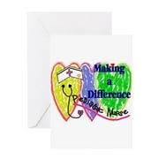 CafePress - PEDS Nurse Greeting Cards - Greeting Card, Blank Inside Matte