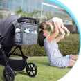 thumbnail image 5 of Organizador universal para cochecito con portavasos, carrito para cochecito con gran capacidad de almacenamiento, apto para cochecito, 5 of 5