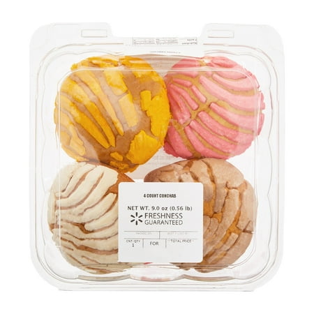 Freshness Guaranteed Conchas, 9 oz, 4 Count (Shelf Stable/Regular)