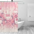 thumbnail image 2 of Hello Kitty Shower Curtain, Waterproof Bathroom Shower Curtains, Washable Cloth Shower Curtain With 12 Hooks, 72 "W X 72" L, 2 of 9
