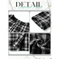 thumbnail image 7 of HUBERY Women Open Front Long Sleeve Houndstooth Plaid Print Cardigan, 7 of 7