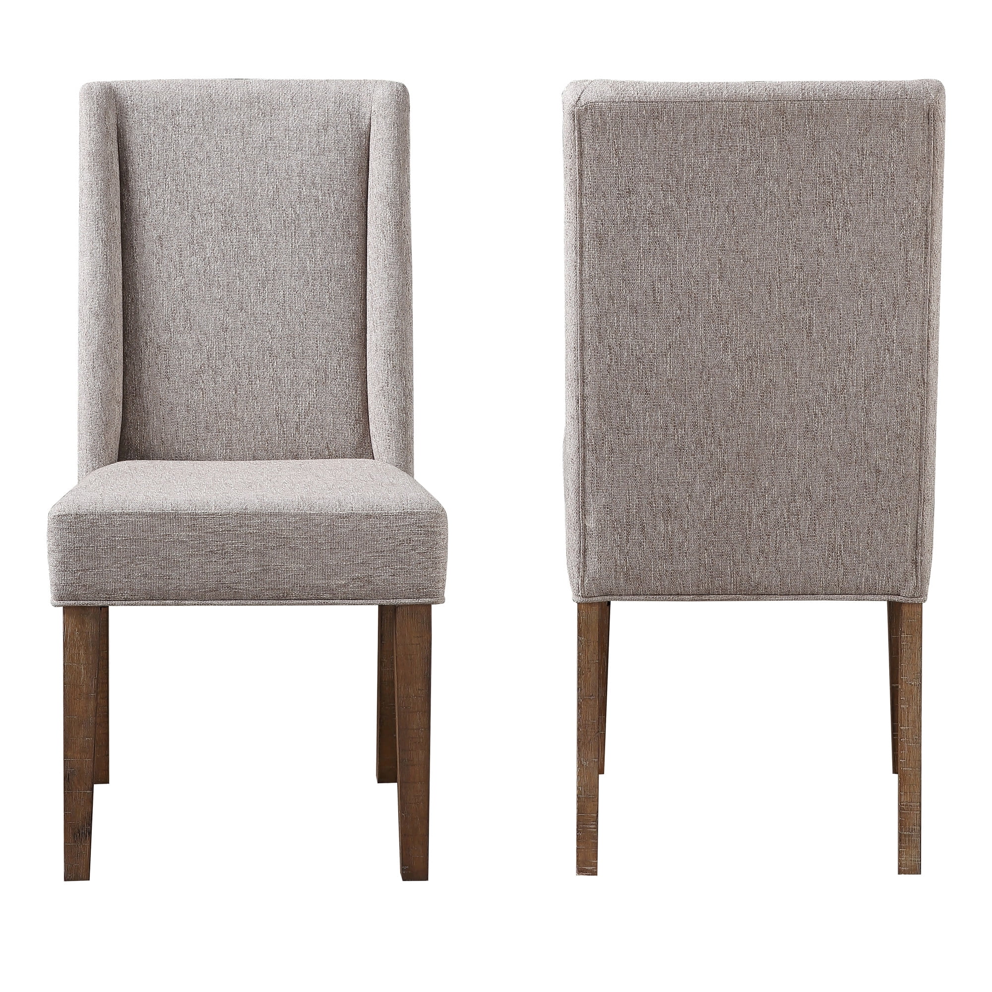 Steve Silver Riverdale Upholstered Dining Chair, Set of 2, Driftwood Brown