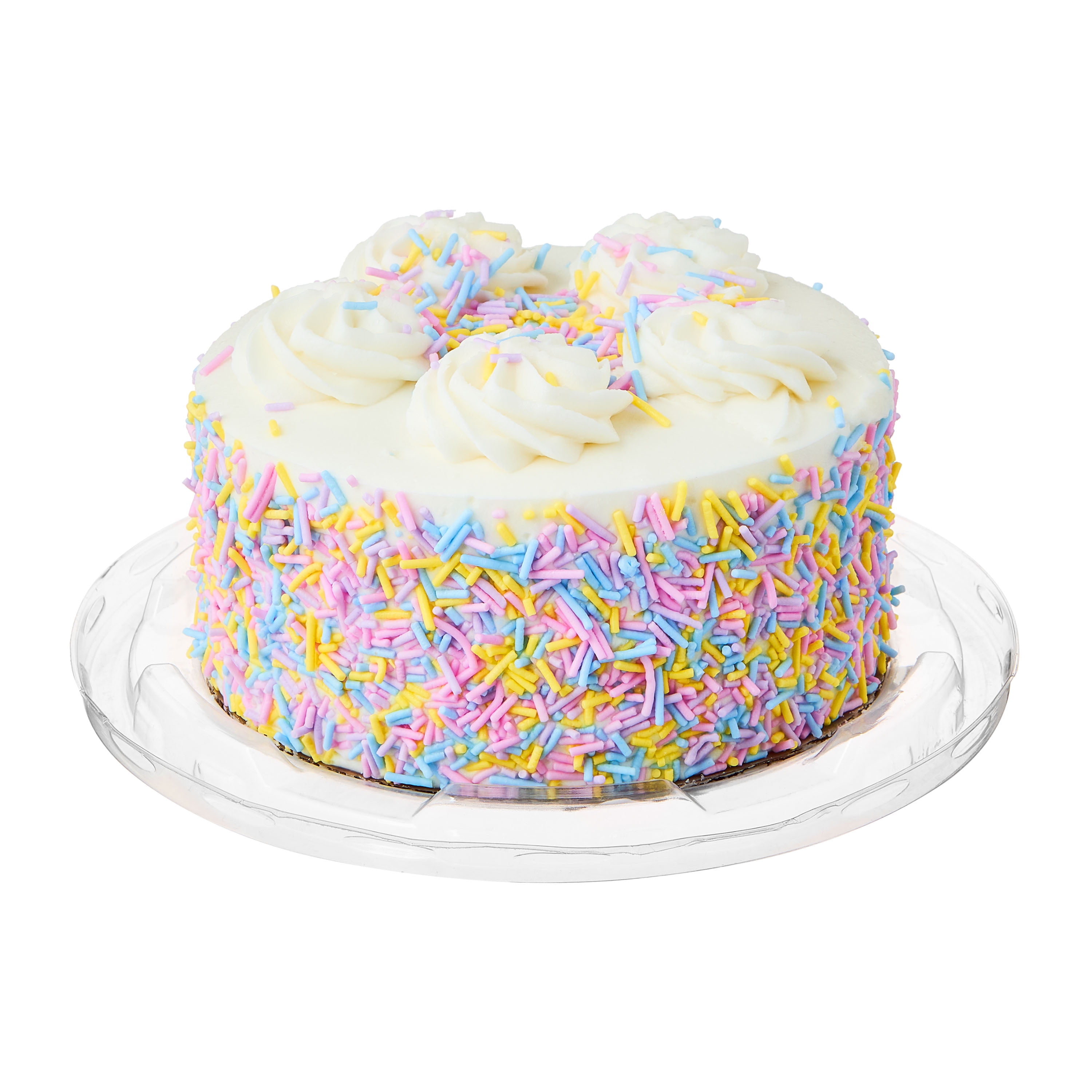 Marketside Triple Layer Celebration Cake with Sprinkles, 20.5 oz, 4.5-Inch Round (Refrigerated)