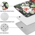 thumbnail image 5 of Pioneer Flower Floral Print Pattern Bathroom Rugs Sets 3 Piece,Toilet Cover Set,Absorbent Non Slip Bathroom Mats Sets with U-Shaped Contour Rug Toilet Rug Set, 5 of 5