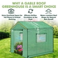 thumbnail image 6 of EAGLE PEAK 8x8 FT Portable Walk-in Greenhouse, Pop up Outdoor Green House with Power Access Openings, Green, 6 of 10