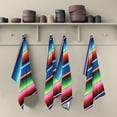 thumbnail image 5 of Coolnut Kitchen Dish Towels Mexican Serape Blanket Stripes Soft Tea Towel Set of 4 Absorbent Dishcloths Hand Towels for Dish Clean Cloth 28" x 18" Washcloth Gift, 5 of 5