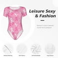 thumbnail image 4 of Disketp Breast Cancer Awareness (3) for Women's Short-Sleeved Onesie Fit Top T-Shirt Round Neck Basic Casual T-shirt Bodysuits-XX-Large, 4 of 7