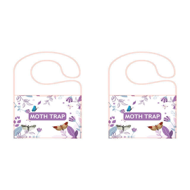 Trampas Para Polillas Despensa Con Feromonas Prime Potente Morado 5uds