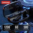 thumbnail image 3 of Lenovo-auriculares inalámbricos QT81 con TWS, casco Negro, 3 of 5