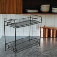 thumbnail image 4 of unbranded Estante De Metal Negro Para Almacenamiento Con Estructura De Hierro Forjado Para Cocina Y, 4 of 8