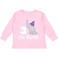 thumbnail image 3 of Inktastic 3rd Birthday Zoo Elephant Childs Boys or Girls Long Sleeve Toddler T-Shirt, 3 of 5
