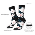 thumbnail image 4 of Picia Lilies Flowers Print Athletic Socks for Men & Women – Cushioned Moisture-Wicking Crew Socks for Sports, Running, and Training, Soft & Breathable Size 5-11, 4 of 6