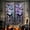 B, variant on Clearance Under $6.1! 2 Pack Black Lace Bat Door Curtain, 102x223cm Halloween Mesh Decor