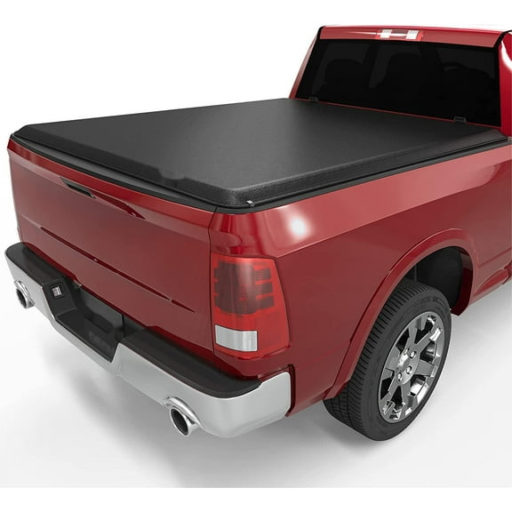 Simzone Hard Quad Fold Truck Bed Tonneau Cover fit for 04-23 Ford F150 |6.5FT