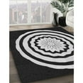 thumbnail image 2 of Ahgly Company Indoor Rectangle Patterned Black Novelty Area Rugs, 3' x 5', 2 of 6