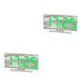 thumbnail image 2 of Toystoory Reloj despertador LED Termómetro Decoración de Calendario digital Alta definición para dormitorio Sala de estar Luz blanca / verde Luz blanca/verde 2Conjunto, 2 of 6