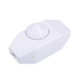 thumbnail image 1 of Uxcell AC 250V 2A Rotary Cord Switch White for Table Lamp, 1 of 5