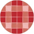 thumbnail image 1 of Ahgly Company Machine Washable Indoor Round Transitional Red Area Rugs, 5' Round, 1 of 7