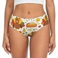 thumbnail image 1 of Balery Thanksgiving With Turkey Ropa Interior de Algodón para Mujer con Dibujo – Braguitas Cómodas y Elásticas, Estilo Clásico-Medium, 1 of 6