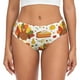 thumbnail image 1 of Fotbe Thanksgiving With Turkey Calzones Estampados para Mujer – Ropa Interior de Algodón, Cómoda, Suave y Elástica-Medium, 1 of 6