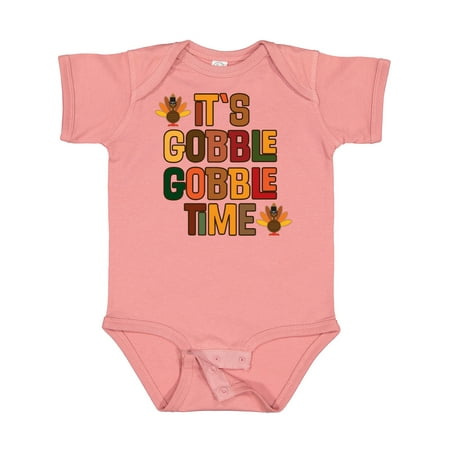 

Inktastic Thanksgiving Gobble Time Turkey Gift Baby Boy or Baby Girl Bodysuit