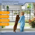 thumbnail image 6 of Window & Sliding Glass Door Locks  4-Pack Child-Proof Window Locks for Security & Safety  2-Button Unlocking Childproof Window Locks with 3M Adhesive Backing  Sliding Window Locks, 6 of 8