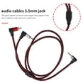 thumbnail image 5 of 90 Degree 3.5mm Male to 2 RCA AUX Y Microphone Plug for Laptop 1M, 5 of 8