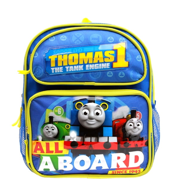 Small Backpack Thomas The Tank Engine All a Board Blue 12" School Bag TECF01 by Accessory Innovations