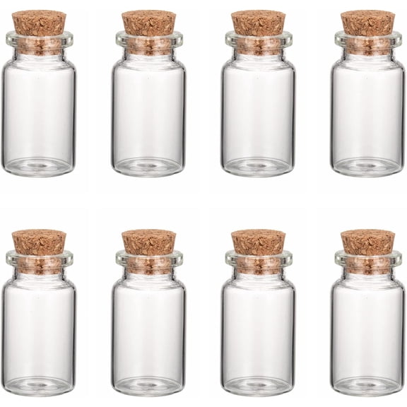 Glass Jar Glass Bottles with Cork Wishing Bottle Bead Containers Clear 40x22mm Inner Diameter: 13mm Capacity: 10ml(0.34 fl. oz) Bottleneck: 15mm in diameter