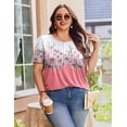 thumbnail image 4 of Zeagoo Womens Plus Size T-shirts Tunic Short Sleeve Crew Neck Shirts Casual Fashion Summer Blouse, 4 of 4