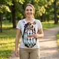 thumbnail image 4 of Pet Carrier Backpack, Legs Out Adjustable Pet Front Cat Dog Carrier Backpack, Easy-Fit Dog Travel Backpack Carrier for Hiking Camping for Small Medium Puppies Cats, 4 of 5