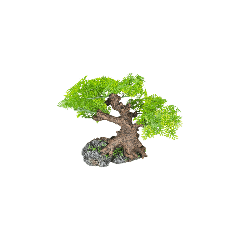 Komodo Bonsai Tree, Artificial Green Aquarium Decor photo 4