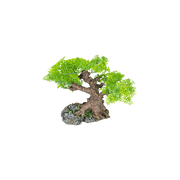 Komodo Bonsai Tree, Artificial Green Aquarium Decor Plant