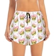 thumbnail image 2 of Balery Avocado Lovers Pantalones cortos deportivos para mujer con forro y dos bolsillos, elásticos, para entrenamiento, gimnasio, yoga-X-Large, 2 of 7