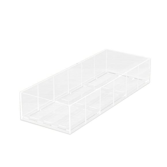 Cateissary Estante de almacenamiento con tapa Drenaje inferior fácil, ligero y resistente Drenaje inferior para una fácil limpieza Incorporado Almacenamiento y organización del hogar