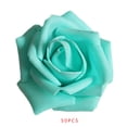 thumbnail image 5 of DALX 50pcs Artificial Fake Flowers Foam Lifelike Roses Wedding Egagement Decorations, 5 of 5