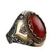thumbnail image 1 of Minnieouse Anillos musulmanes religiosos islámicos de aleación para hombres, anillo turco de plata de ley exquisito hecho a mano para hombres Ropa, zapatos y accesorios Miscelánea TYPE1, 1 of 6