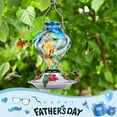 thumbnail image 2 of Hummingbird Feeder, BOLITE Glass Hummingbird Feeders for Outdoors Hanging, with Ant Moat and Five Feeding Ports, 22 Ounces, Leak Proof, Red, Birthday Gifts for Women Men, Gifts for Mom Dad, 2 of 10